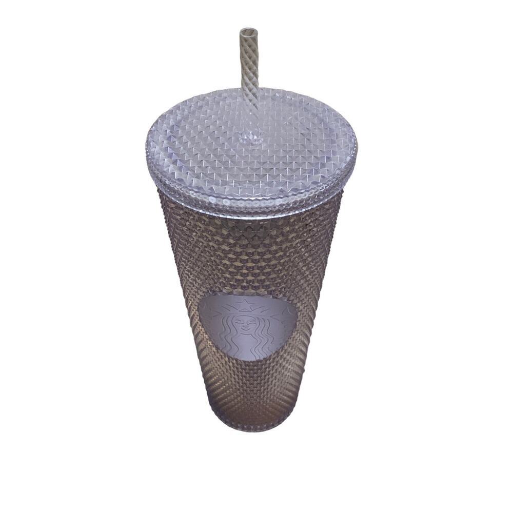 NWT 2019 Starbucks Holiday Platinum Silver Studded Venti 24 oz Tumbler